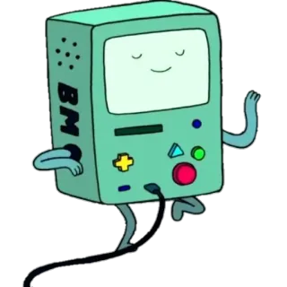 💃 BMO Adventure Time Cartoon, Charakter, Roboter, Gaming, TV-Serie telegram sticker
