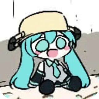 🤤 Hatsune Miku Vocaloid telegram sticker