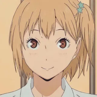 🎭 Yachi Hitoka Haikyuu!! anime, girl, cute, haikyuu, yachi telegram sticker