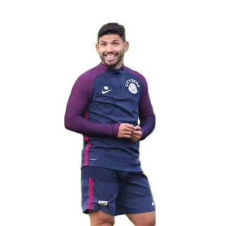 😃 Sergio Agüero football, football américain, athlète, sport telegram sticker