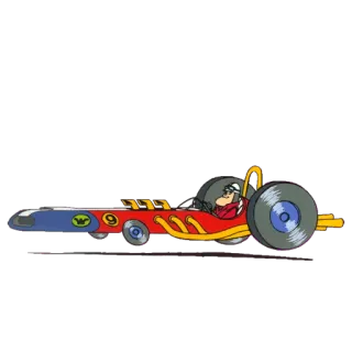 🚗 Peter Perfect Wacky Races dessin animé, voiture, pilote de course, rétro, Peter Perfect whatsapp sticker