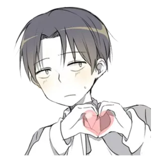 🖤 anime, love, heart, cute, character, illustration telegram sticker