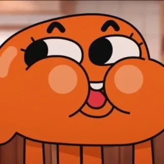 😄 Darwin Watterson The Amazing World of Gumball ikan, kartun, oranye, lucu, animasi telegram sticker