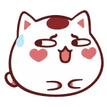 😅 kucing, imut, emotikon, lucu, kawaii whatsapp sticker