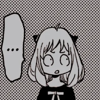 🥜 Anya Forger Spy × Family ... anya, anya forger, spy x family, anime, manga, zszokowana, zaskoczona telegram sticker