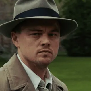 😒 leonardo dicaprio, aktor, kapelusz, portret, mężczyzna telegram sticker