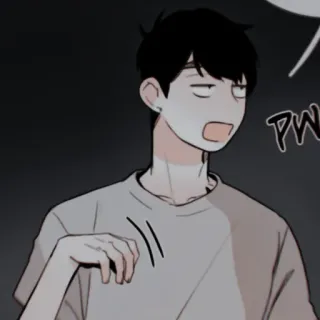 🩺 PW Manhwa, Cartoon, Langeweile, Müde telegram sticker