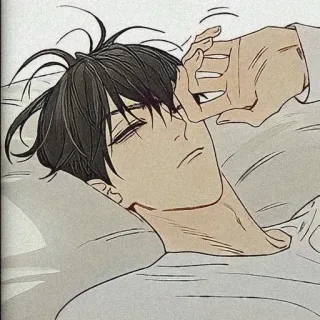 😪 Anime, Sonno, Letto, Manga telegram sticker