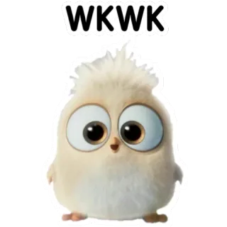 🙃 WKWK pájaro, mono, pegatina, emoji, animal, dibujo animado telegram sticker