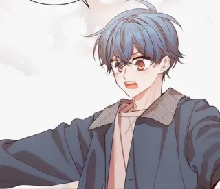 💨 Anime, Manga, Nhân vật, tóc xanh, Phim hoạt hình whatsapp sticker