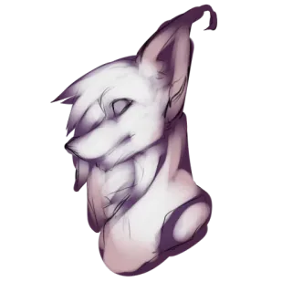 🌴 animale, cartone animato, volpe, furry, disegno, schizzo telegram sticker