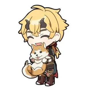 🍁 动漫, 卡通, 狗, 可爱, 插画, 角色, 宠物 telegram sticker