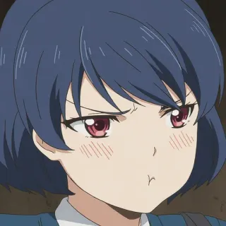 ➖ アニメガール, 漫画, かわいい, アニメ, 女性キャラクター, 照れ whatsapp sticker