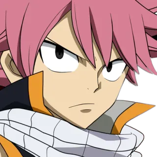 😕 Natsu Dragneel Fairy Tail Anime, Fairy Tail, Natsu, Natsu Dragneel, Fogo, Magia whatsapp sticker
