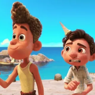 🍦 Luca luca, pixar, film, animationsfilm, figuren, freundschaft, abenteuer telegram sticker