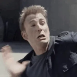 🌪 Captain America Marvel, super-herói, Capitão América, assustado, chocado telegram sticker