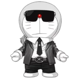 🕶 Doraemon doraemon, cartoon, anime, charakter, stil, anzug whatsapp sticker