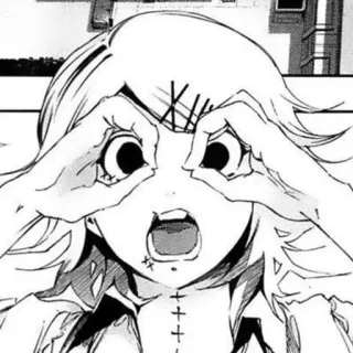 ⛓ Juuzou Suzuya Tokyo Ghoul anime, manga, Juuzou Suzuya, Tokyo Ghoul, character, expression, black and white telegram sticker