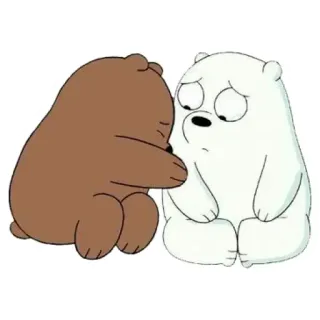 😭 gấu, hoạt hình, buồn, dễ thương, động vật telegram sticker