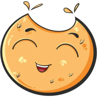 😂 Dibujo animado, Lindo, Feliz, Cara, Emoji, Expresión whatsapp sticker