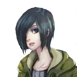 😶 Anime, Weiblich, Charakter, Porträt, Mädchen, Manga telegram sticker