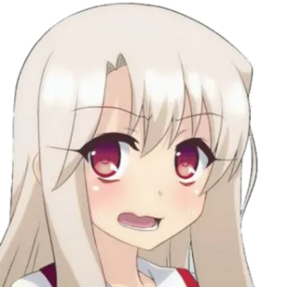 😰 Illyasviel von Einzbern Fate/stay night Аниме, Манга, Илия, Fate telegram sticker