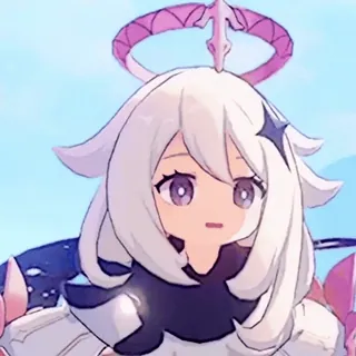 🍥 Paimon Genshin Impact 动漫, 游戏, 幻想, 可爱, 角色 whatsapp sticker