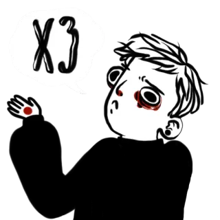 🤔 X3 кровь, жесть, грустно, ранение whatsapp sticker