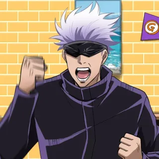 〰 Gojo Satoru Jujutsu Kaisen Anime, Manga, Gojo, Satoru, Hechicero telegram sticker