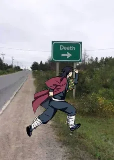 💔 Giyu Tomioka Demon Slayer Death Anime, Corsa, Segnale, Morte, Giyu Tomioka, Demon Slayer, Strada telegram sticker