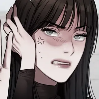 💀 anime, hoạt hình, gái, tức giận, căng thẳng whatsapp sticker