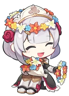 💐 Anime, Chibi, Carino, Fiore, Floreale, Cartone animato telegram sticker
