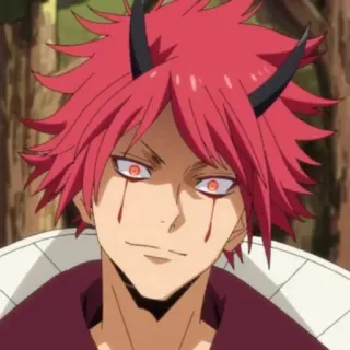🩸 Benimaru That Time I Got Reincarnated as a Slime Anime, Manga, Démon, cheveux roux, Benimaru, Moi, quand je me réincarne en Slime telegram sticker