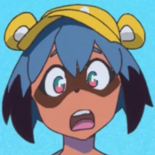 🥺 Michiru Kagemori BNA Anime, Bestia, Postać, Zaskoczony, Kawaii telegram sticker