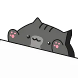 😼 chat, mignon, animal, kawaii, animal de compagnie, dessin animé whatsapp sticker