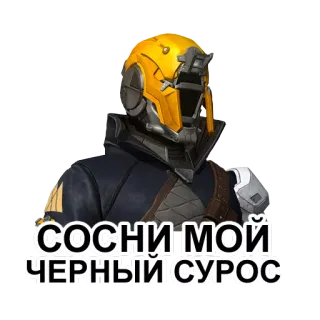 😚 СОСНИ МОЙ ЧЕРНЫЙ СУРОС rusia, slang, ofensif, meme, stiker, umpatan telegram sticker