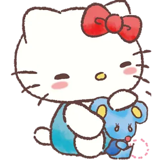 ☺️ Hello Kitty hello kitty, kreskówka, słodkie, kawaii, postać, sanrio telegram sticker