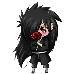 🌹 Anime, Manga, Chibi, Hoa hồng, Dễ thương, Phim hoạt hình telegram sticker
