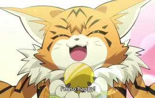 😄 I'm so happy! happy, cartoon, animal, orange, tiger telegram sticker