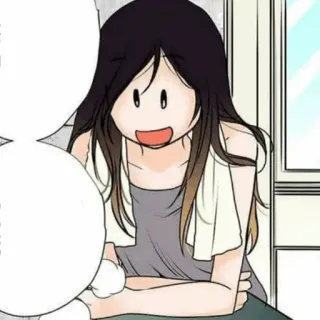🍙 Dessin animé, Anime, Femme, Portrait, Fille, Personnage, Dessin, Manga telegram sticker