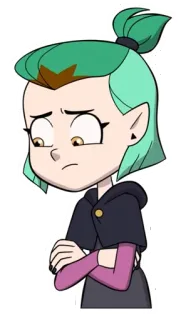 😥 Amity Blight The Owl House Hoạt hình, Phù thủy, Phép thuật, Buồn, Nhân vật telegram sticker
