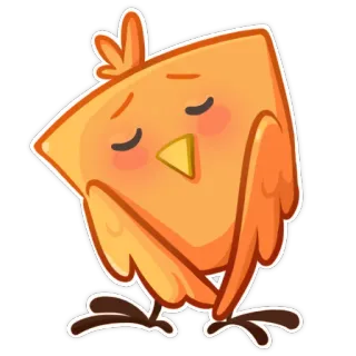 ☺️ 새, 귀여운, 동물, 만화 telegram sticker