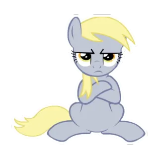 😠 Derpy Hooves My Little Pony pony, cartoon, animal, cute, derpy hooves telegram sticker