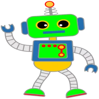 🤖 robot, cartoon, futuristic, artificial intelligence, android, toy telegram sticker