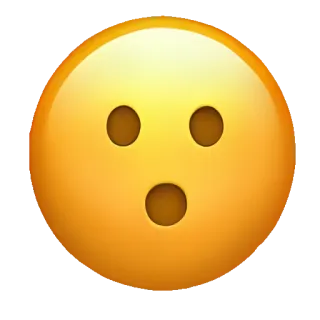 🥑 絵文字, ショック, びっくり, 黄色, 顔 telegram sticker