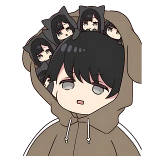 😳 Anime, Manga, Kartun, Karakter, Lucu, Kawaii, Ilustrasi telegram sticker