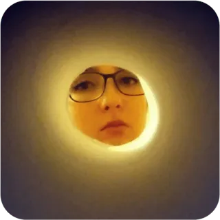 🌝 여자, 인물사진, 안경, 얼굴, 사람, 셀카 whatsapp sticker