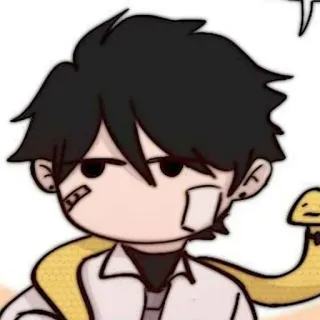🐈‍⬛️ Cartoon, Anime, Figur, Sticker, Schlange whatsapp sticker