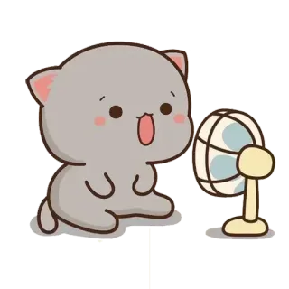 🥽 kucing, penggemar, imut, kartun, hewan, kawaii telegram sticker
