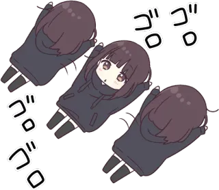 Menhera-chan. SD :: @line_stickers telegram stickers